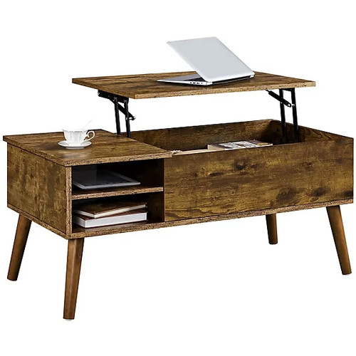 Lift top coffee table with - top,