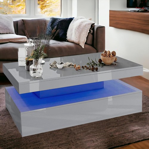 High gloss led coffee table - high,