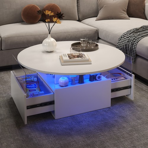 Coffee table with led lights - led,