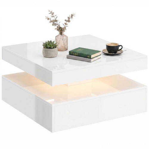 Homcom led coffee - led, table