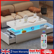 High Gloss LED Coffee Table