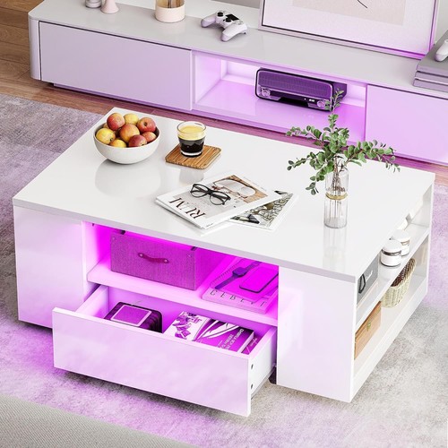 High gloss led coffee - coffee, table