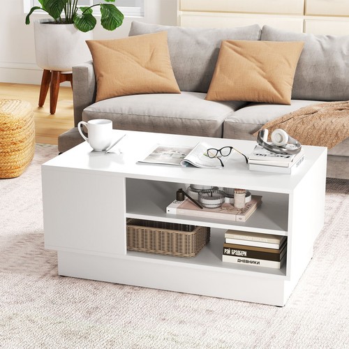 Coffee table with open - with, 2